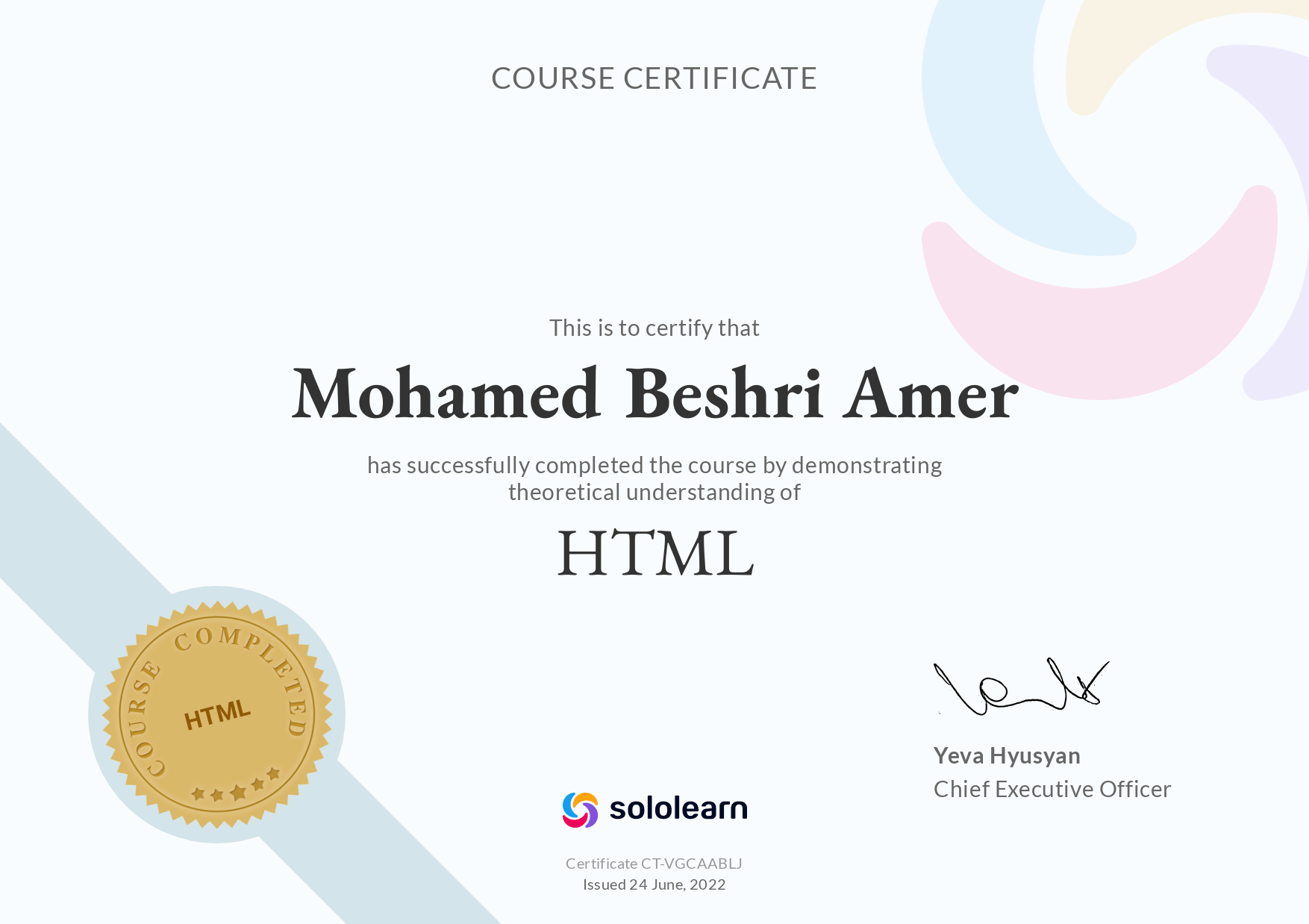 Mohamed Beshri Amer-HTML