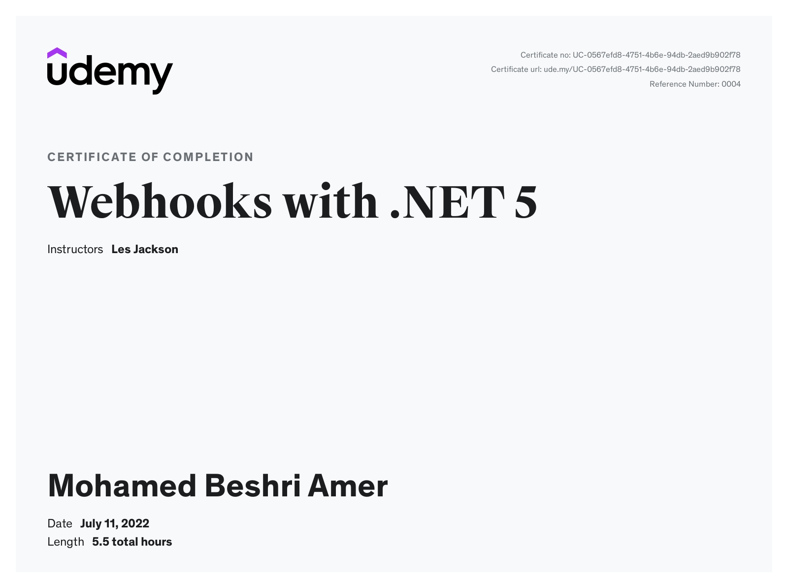 Mohamed Beshri Amer- Web hook